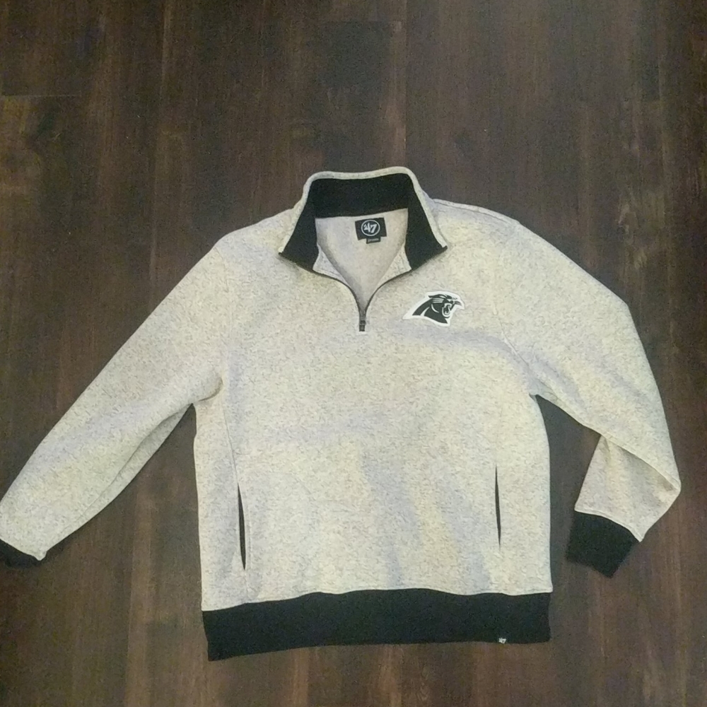 Carolina Panthers Zip Up Sweater/Sweatshirt - XXL